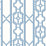 Scalamandre Joanna Fret Blue Jay Wallpaper Sample SC 0011WP88582D