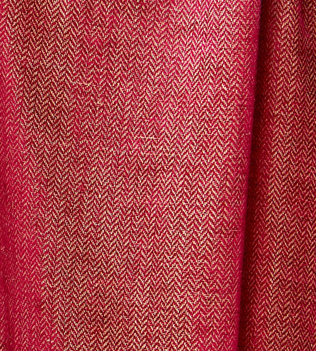 Scalamandre Oxford Herringbone Weave Fuchsia Fabric SC 001227006