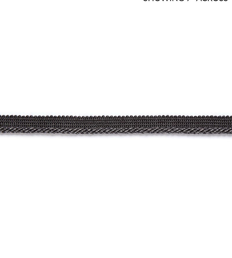 Scalamandre Millstone Twisted Cord Charcoal Trim Sample SC 0012C304