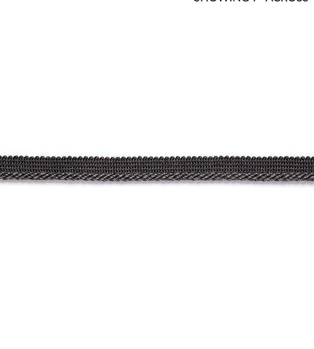 Scalamandre Millstone Twisted Cord Charcoal Trim Sample SC 0012C304