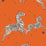 Scalamandre Zebras - Vinyl Orange Wallpaper Sample SC 0012WP81388MV