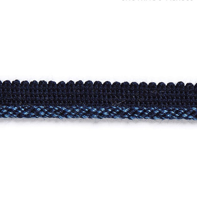 Scalamandre Millstone Twisted Cord Indigo Trim Sample SC 0013C304