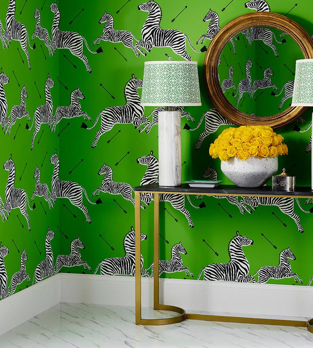 Scalamandre Zebras - Wallpaper Limelight Wallpaper SC 0015WP81388M