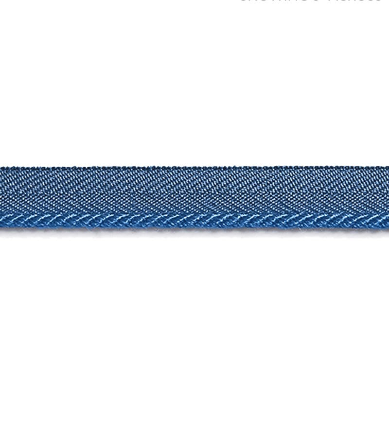 Scalamandre Avenue Cord Federal Blue Trim Sample SC 0019C315