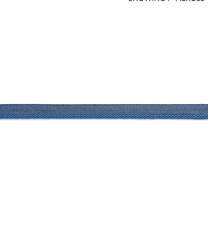 Scalamandre Avenue Cord Federal Blue Trim Sample SC 0019C315