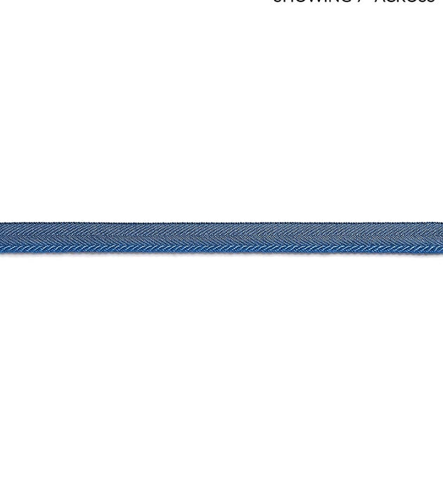 Scalamandre Avenue Cord Federal Blue Trim Sample SC 0019C315