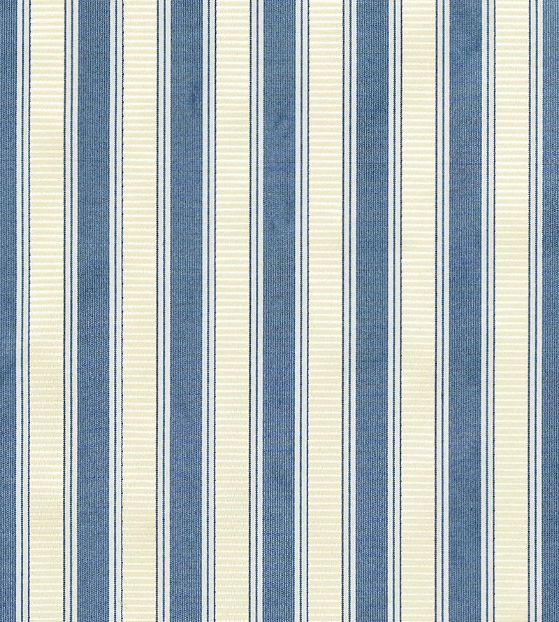 Scalamandre Shirred Stripe Lapis Fabric SC 0022121M