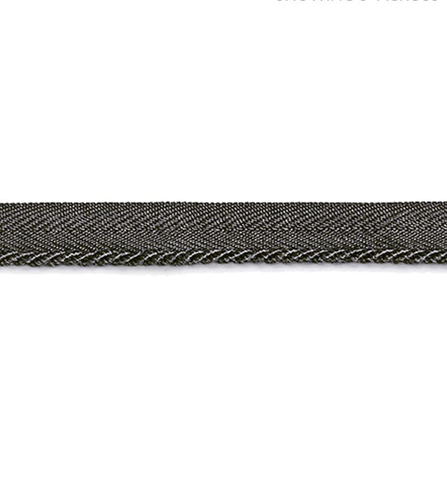 Scalamandre Avenue Cord Coal Trim Sample SC 0022C315