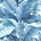 Scalamandre Paradisio Palm Indigo Wallpaper Sample SC 0102DISO