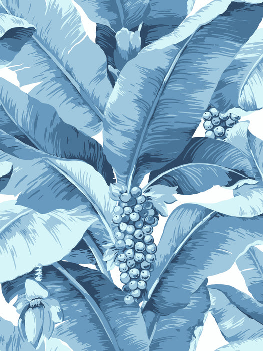 Scalamandre Paradisio Palm Indigo Wallpaper SC 0102DISO