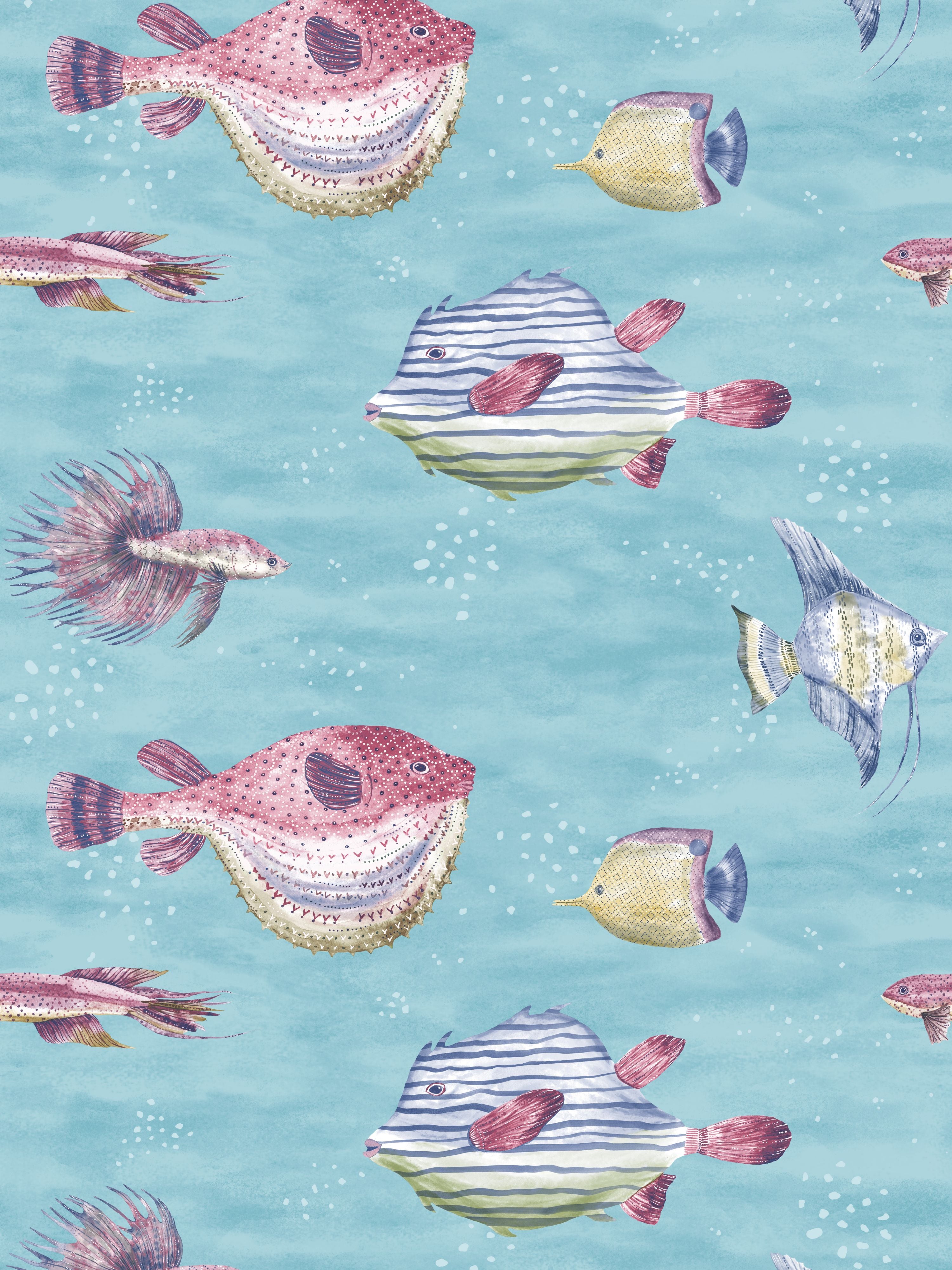 Scalamandre Oceanna Waikiki Wallpaper SC 0222CEAN