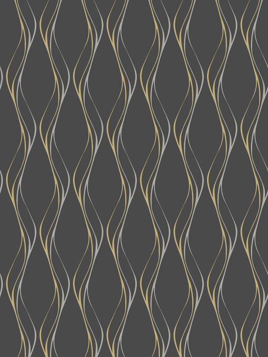 Scalamandre Muse Noir Wallpaper SC 1400MUSE