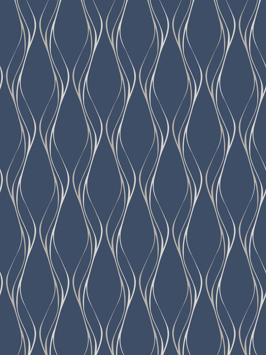 Scalamandre Muse Denim Wallpaper Sample SC 1422MUSE