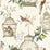 Scalamandre Audubon Songbirds On Cream Wallpaper Sample SC 1906AUDU