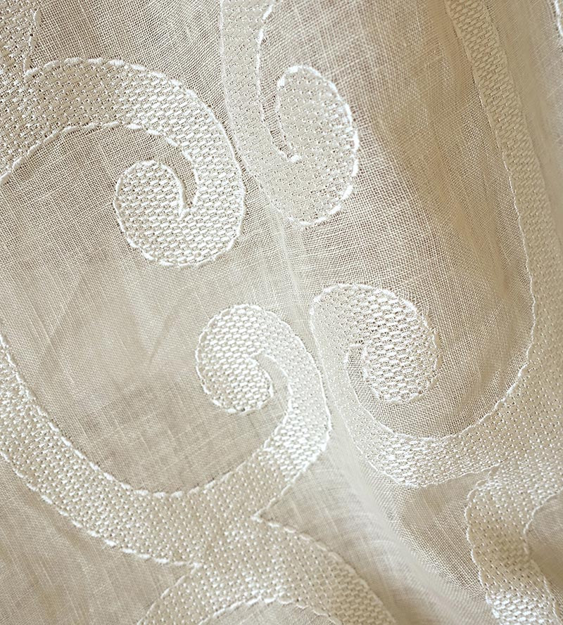 Scalamandre Ornamento Sheer Champagne Fabric SC 000227040