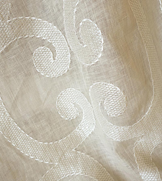 Scalamandre Ornamento Sheer Snow Fabric SC 000127040