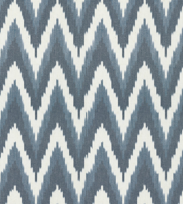 Scalamandre Adras Ikat Weave Lapis Fabric Sample SC 000427185