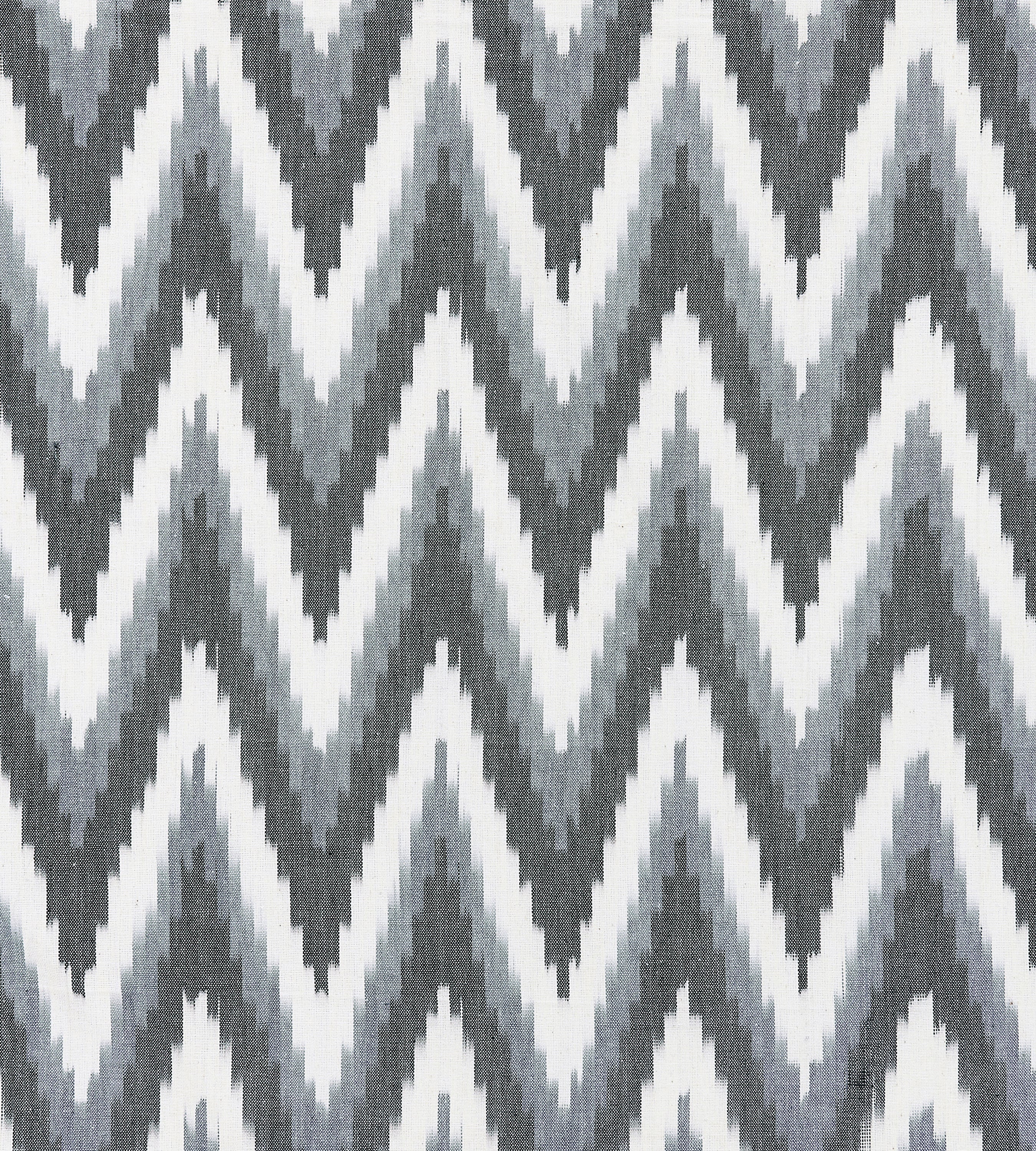 Scalamandre Adras Ikat Weave Carbon Fabric Sample SC 000527185