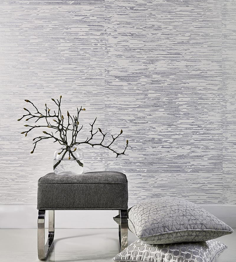 Scalamandre Canyon Taupe & Silver Wallpaper Sample SC 0004WP88366