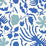 China Seas Seya Bali Blue New Blue Wallpaper Sample 6650W-03WP