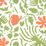 China Seas Seya Leaf Green Orange Wallpaper 6650W-05WP