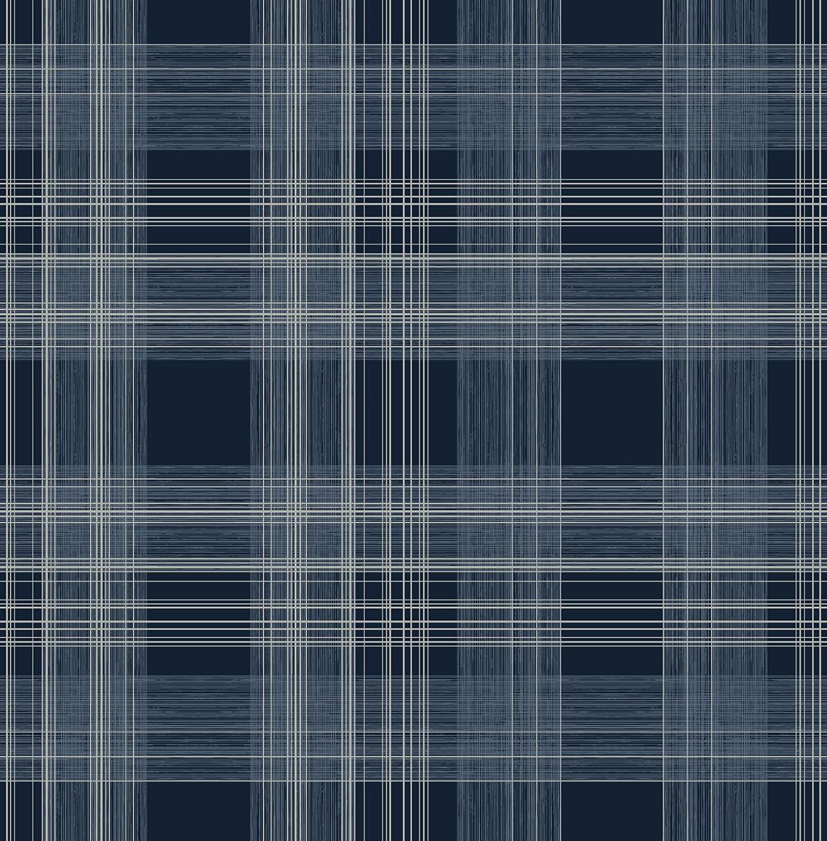 Seabrook Designs Rad Plaid Denim Blue Wallpaper SG10002