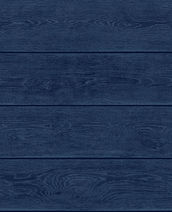 Seabrook Designs Stacks Denim Blue Wallpaper SG10102