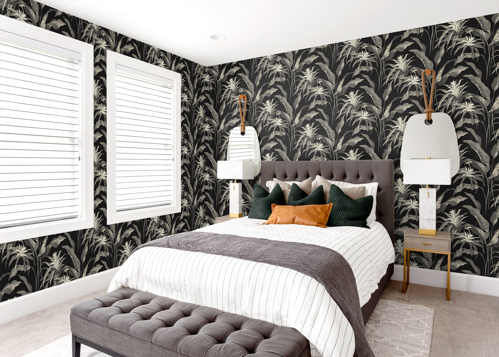 Seabrook Designs Palma Onyx & Alloy Wallpaper SG10300