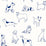 Seabrook Designs Best In Show Indigo Wallpaper SG10402