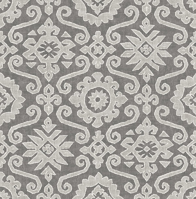 Seabrook Designs Augustine Pewter & Stone Wallpaper SG10806