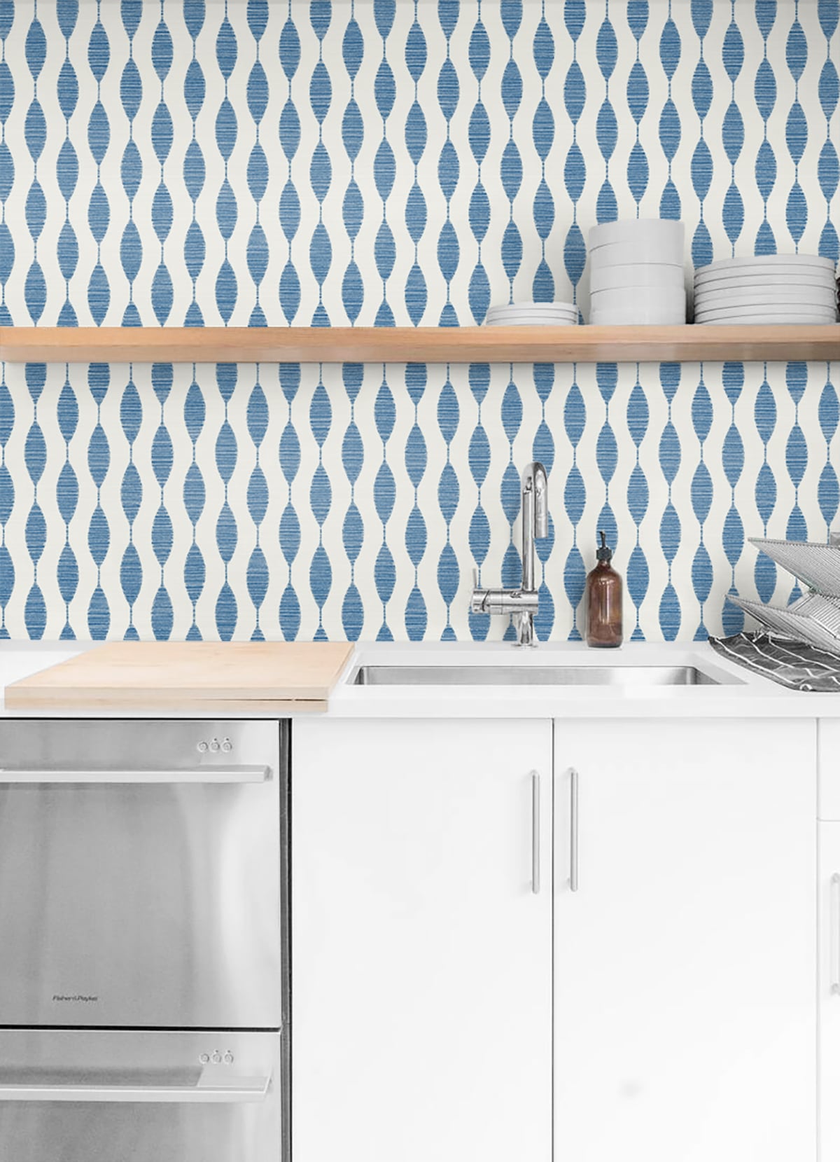 Seabrook Designs Ditto French Blue Wallpaper SG10902