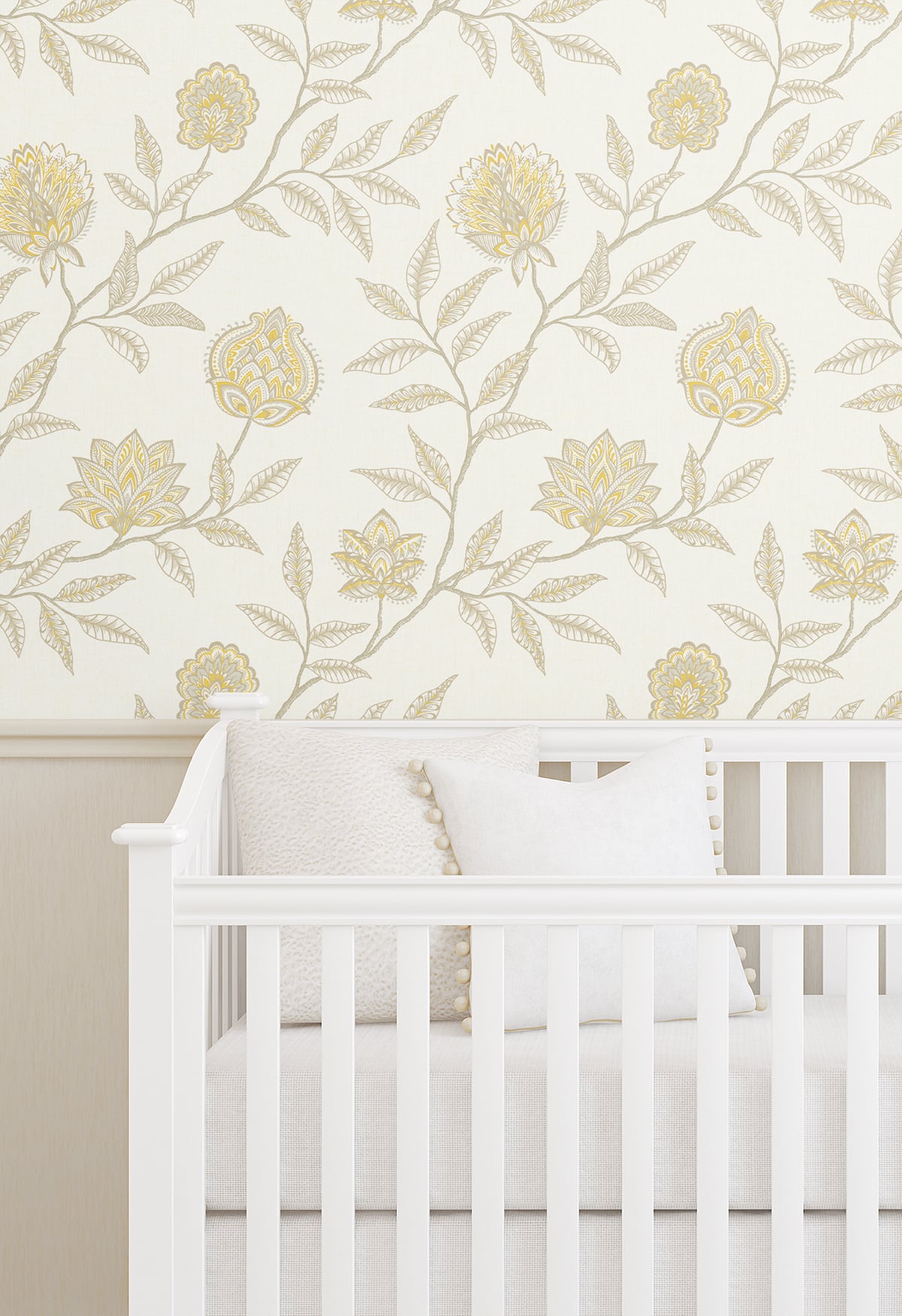 Seabrook Designs Jaclyn Blonde & Sandstone Wallpaper SG11005