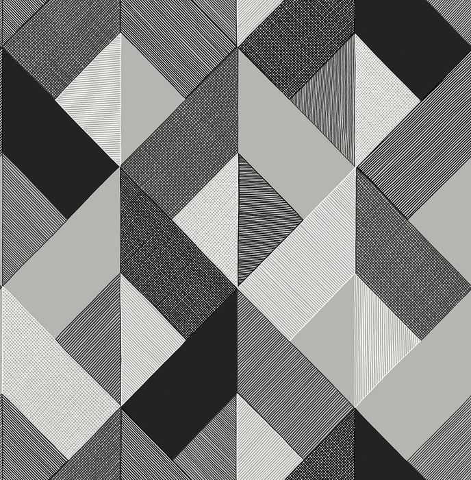 Seabrook Designs Marquetry Greystone Wallpaper Sample SG11100