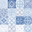 Seabrook Designs Tilework Glacier Blue Wallpaper Sample SG11202