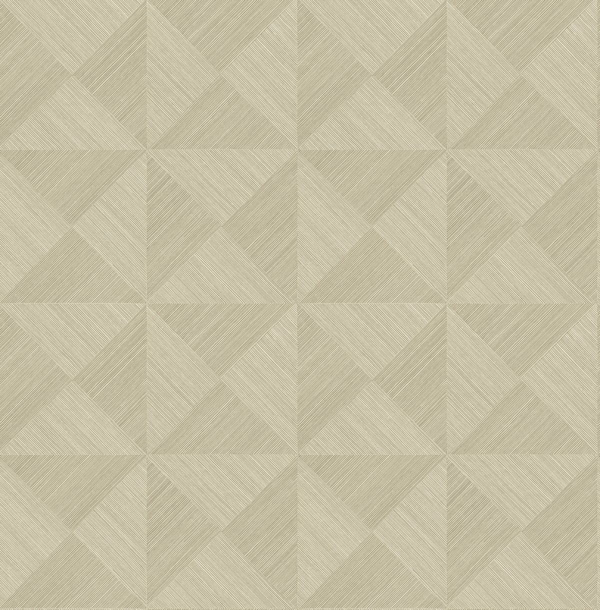 Seabrook Designs Geo Inlay Khaki Wallpaper SG11703