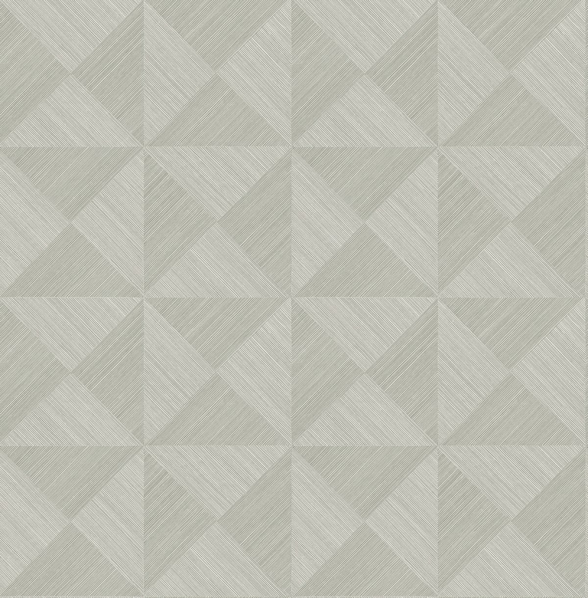 Seabrook Designs Geo Inlay Lunar Grey Wallpaper SG11708