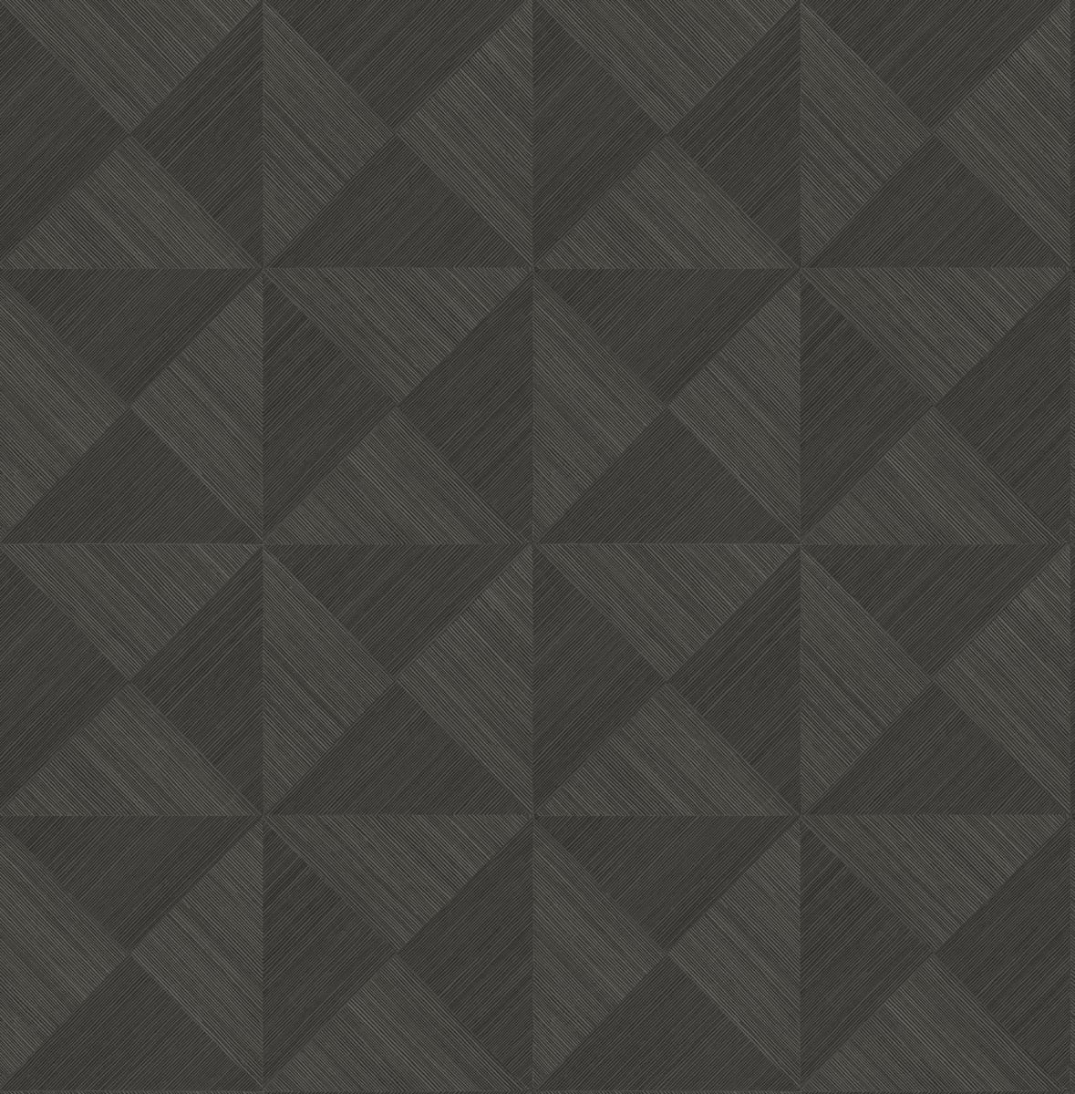 Seabrook Designs Geo Inlay Charcoal Wallpaper SG11710