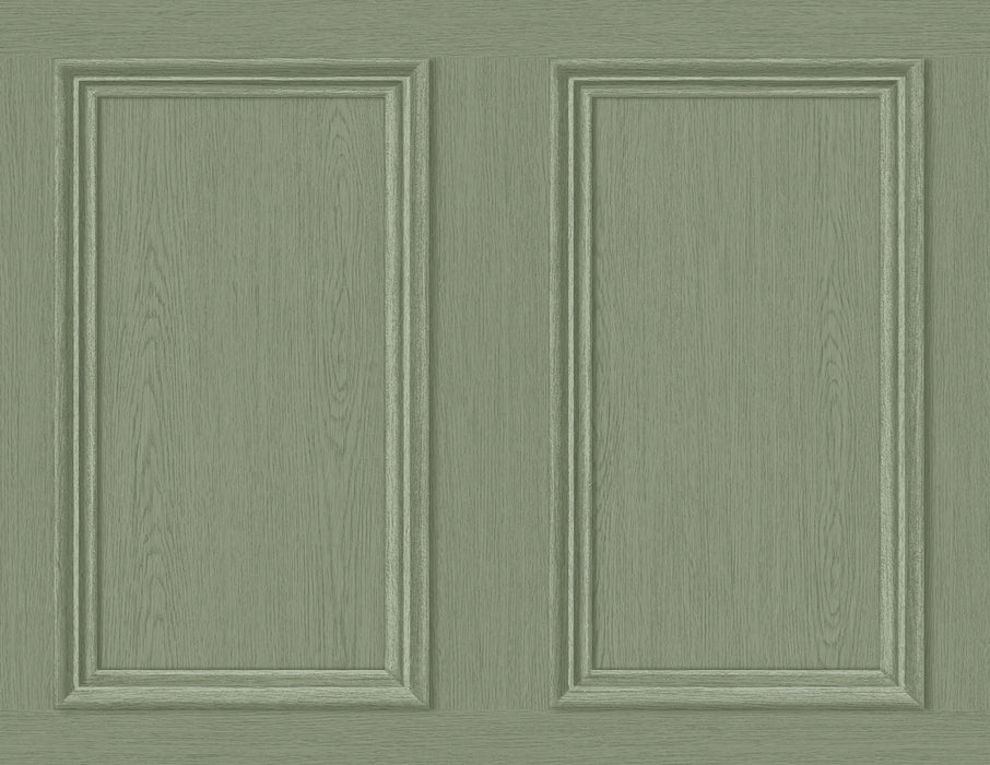 Seabrook Designs Faux Wood Panel Fresh Rosemary Wallpaper SG11804