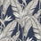 Seabrook Designs Birds Of Paradise Navy Blue & Metallic Pewter Wallpaper Sample SG11902