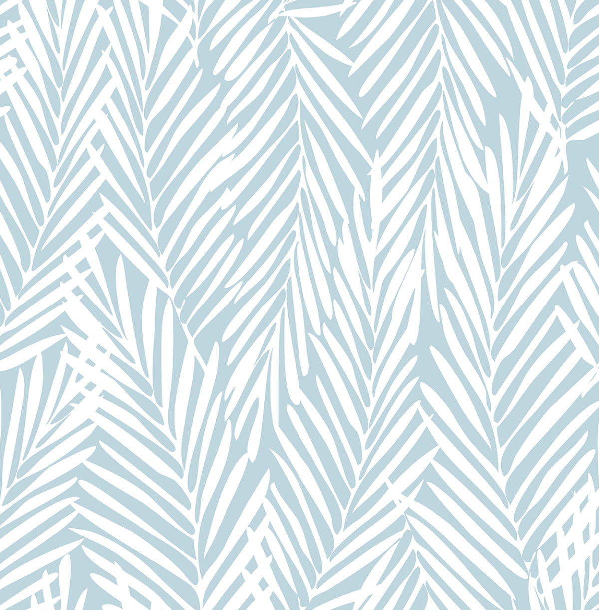 Seabrook Designs Mod Palm Blue Skies Wallpaper SG12312