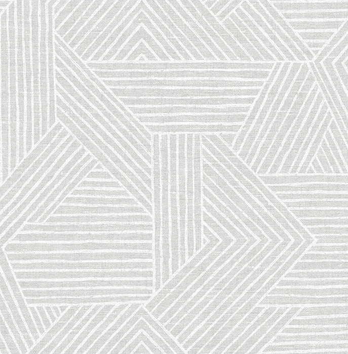 Seabrook Designs Etched Geometric Salt Glaze Wallpaper SG12408