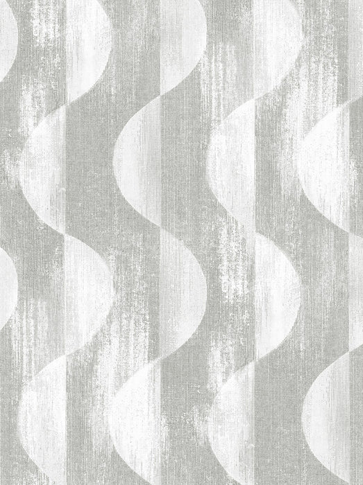 Seabrook Designs Half Circles Grey Wallpaper SG12708