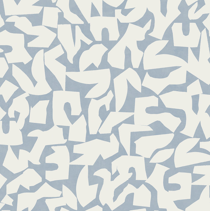 Seabrook Designs Graphic Geo Blue Wallpaper SG12802