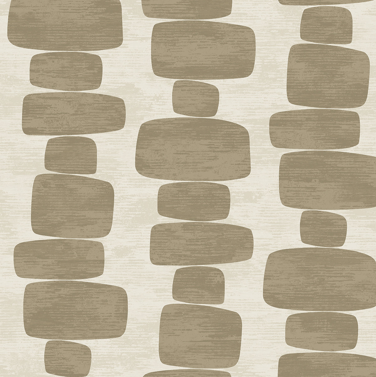 Seabrook Designs Stripe Block Tan Wallpaper SG12907