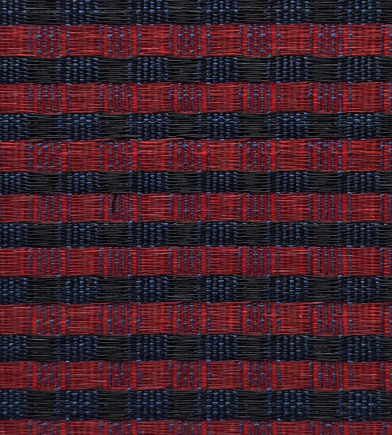 Old World Weavers Dale Horsehair Blue / Red / Black Fabric Sample SK 00016816