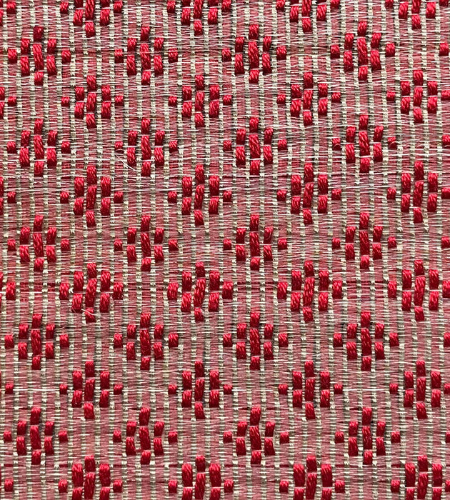 Old World Weavers Appaloosa Silk Horsehair Red / Beige Fabric SK 00026130