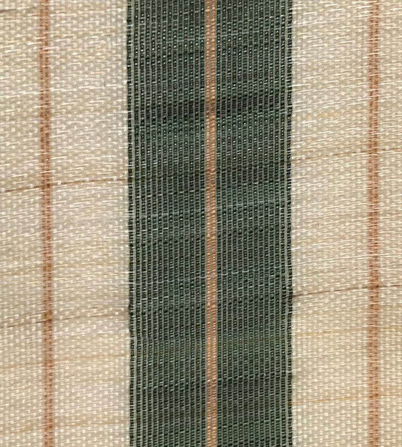 Old World Weavers Neapolitan Horsehair Green / Beige Fabric Sample SK 0002N637