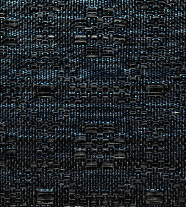 Old World Weavers Holstein Horsehair Blue / Black Fabric SK 0003H603