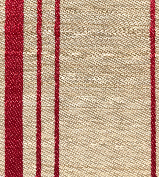 Old World Weavers Ardennais Silk Horsehair Red / Beige Fabric Sample SK 0071B100