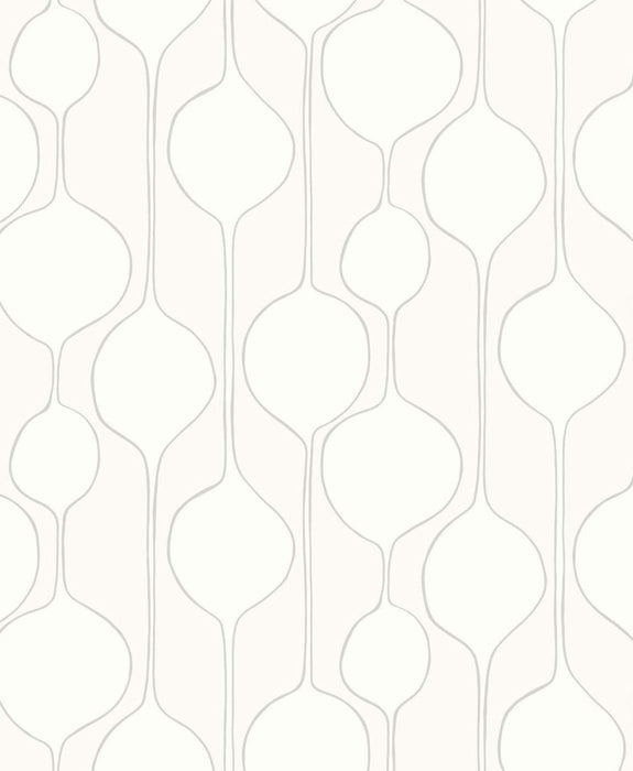 Seabrook Designs Minimalist Geometric  Egyptian Cotton Wallpaper Sample SL80108